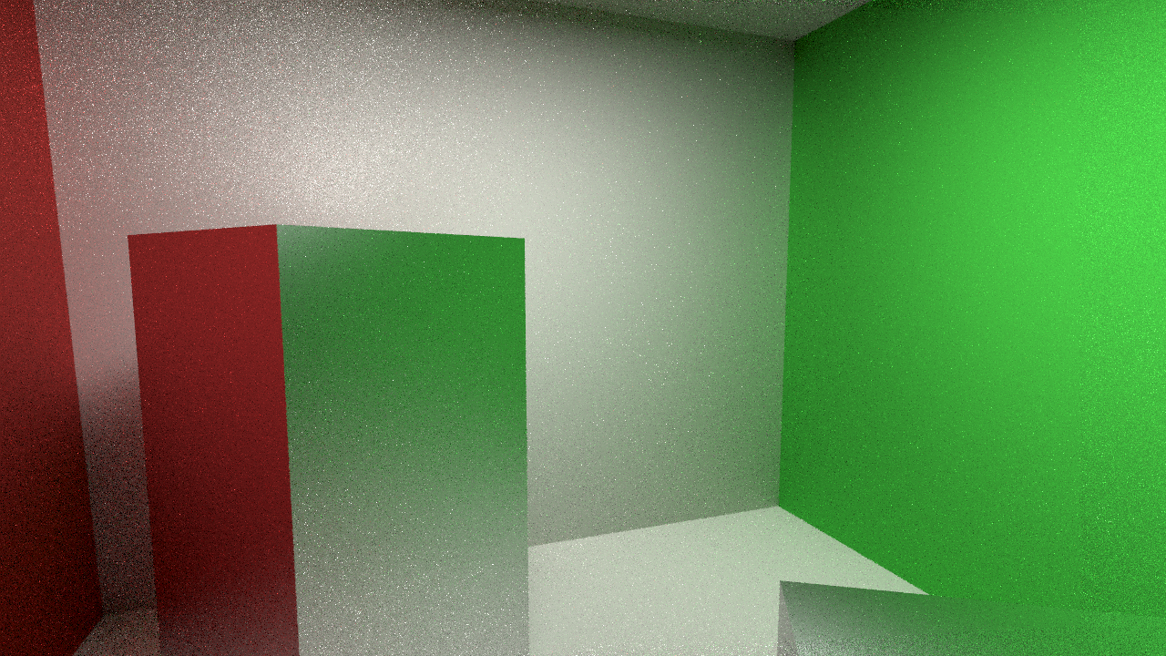 Reprojection method. Render time: 106ms