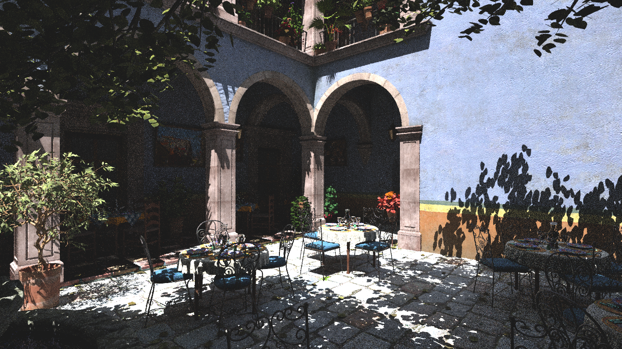 Reprojection method. Render time: 201ms