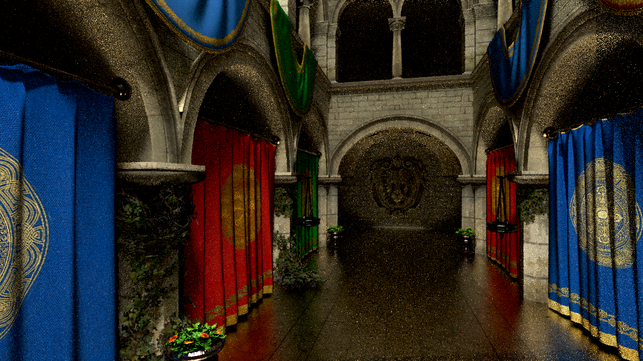 Reprojection method. Render time: 201ms